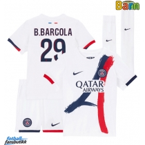 Paris Saint-Germain Bradley Barcola #29 Bortedraktsett Barn 2025-26 Kortermet (+ Korte bukser)